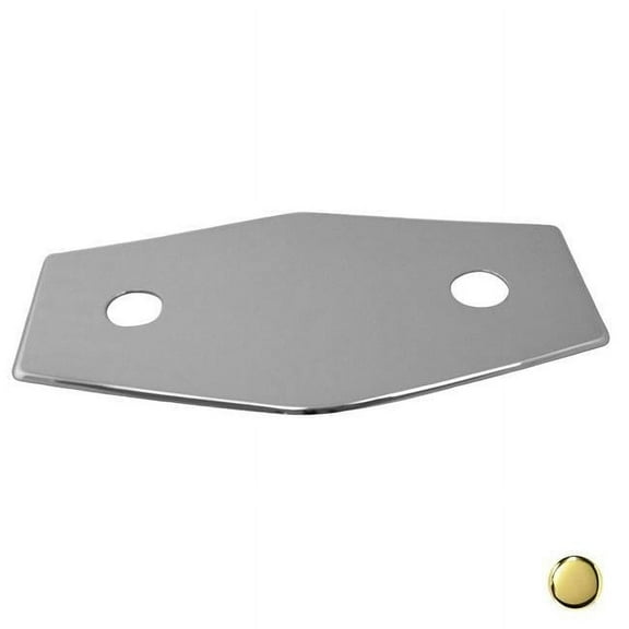 Westbrass D504-01 2-Hole Remodel Plate in PVD Polished Brass