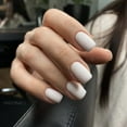 thumbnail image 3 of White Press on Nails Short Square,Matte White Glue on Nails for Daily Wear,Suitable for All Seasons,Reusable Fake Nails with Nail Glue for DIY Manicure,Acrylic Nails Press on for Women Girls 24PCS, 3 of 4