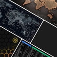 thumbnail image 5 of Mouse Pad Large Gaming Desk Mat Extended Mousepad with Personalized Design Keyboard Pad for Laptop, Computer and PC - 35.4 x 15.7 inches Black World Map, 5 of 5