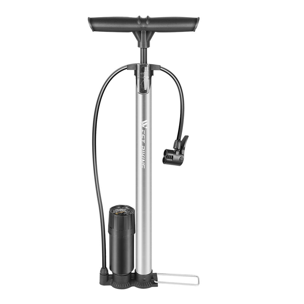 Foot Activated Bike Pumps Portable Bike Inflator Device with Pressure
