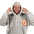 thumbnail image 4 of NHL Calgary Flames Game Time Hoodie Blanket, 4 of 9