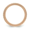 thumbnail image 3 of 14k Rose Gold Round Diamond Eternity Wedding Band Milgrain Edge Ring Size 5.5 - 3/4 Ct., 3 of 5