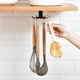 thumbnail image 3 of Estante para utensilios de cocina debajo del gabinete, ganchos para utensilios de cocina giratorios de 360 ​​° debajo del estante, soporte de almacenamiento adhesivo para utensilios de cocin, 3 of 5
