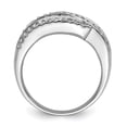 thumbnail image 6 of 925 Sterling Silver Rhodium-plated Cubic Zirconia Ring Size 6, 6 of 7