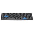 thumbnail image 1 of Teclado de enchufe impermeable con cable ultrafino de 104 teclas para oficina de juegos de PC, 1 of 4