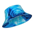 thumbnail image 2 of Bingfone Blue Shell Bucket Hat For Men Women,Packable Reversible Printed Sun Hats,Fisherman Outdoor Travel Hiking Beach Caps, 2 of 9