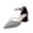 Black, variant on Fiaer Women's Pointed Toe Heels Fashion Elegant Buckle Pumps Heeled Shiny Dress Shoes Comfort Work Shoes White 9