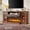 Smoky Cherry, variant on FlowSun 3-Side Fireplace TV Stand for up to 80'' TVs, Farmhouse Entertainment Center with 36 inch Electric Fireplace & LED Lights,Smoky Cherry