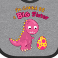 thumbnail image 4 of Inktastic Dinosaur Future Big Sister Girls Baby Bib, 4 of 4