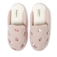 thumbnail image 5 of Dearfoams Women's Daisy Floral Teddy Scuff Slipper, 5 of 9