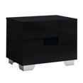 thumbnail image 1 of Superb High Gloss Nightstand, Black - 18 in., 1 of 1