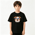 thumbnail image 2 of Bulldog USA Flag Sunglasses Boys Graphic Tee, Patriotic 100% Cotton Kids Short Sleeve T-Shirt 4-13Y, 2 of 5