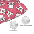 thumbnail image 5 of Salouo French Bulldog And Heart Pattern Pillow Cases,1PC Pillow Covers with Envelope Closure Decorative Pillow Case for Bed Couch,Pillows Not Included-14"x20", 5 of 6