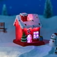 Christmas House Micro Diy Christmas With Lighted House Miniature Resin christmas-house-micro-diy-christmas-with-lighted-house-miniature-resin