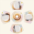thumbnail image 2 of Cute Donut with Sprinkles Art Round Table Placemats Set Of 5 Wedge Table Mats Washable Heat Resistant Place Mat For Dining Table Kitchen Farmhouse Restaurant, 2 of 6