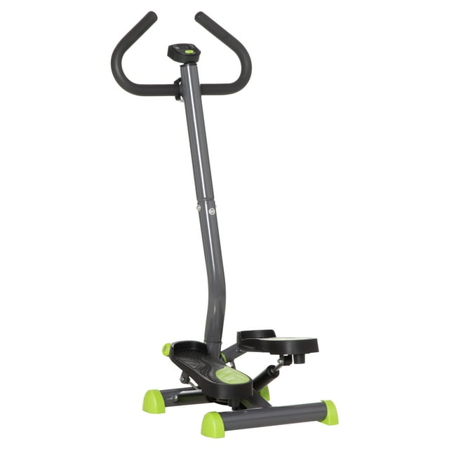 CoSoTower Twist Stepper Exercise Machine with Adjustable Resistance, LCD Screen - Grey & Green