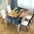 thumbnail image 4 of Yayeee Tablecloths 60" x 120" Rectangle Wrinkle Resistant Party Table Cover, Pink Sunset, 4 of 8