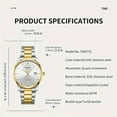 thumbnail image 5 of Men's Business Fashion Casual Quartz Wrist Watch, Wrist Accessories for Exquisite Men, 5 of 8