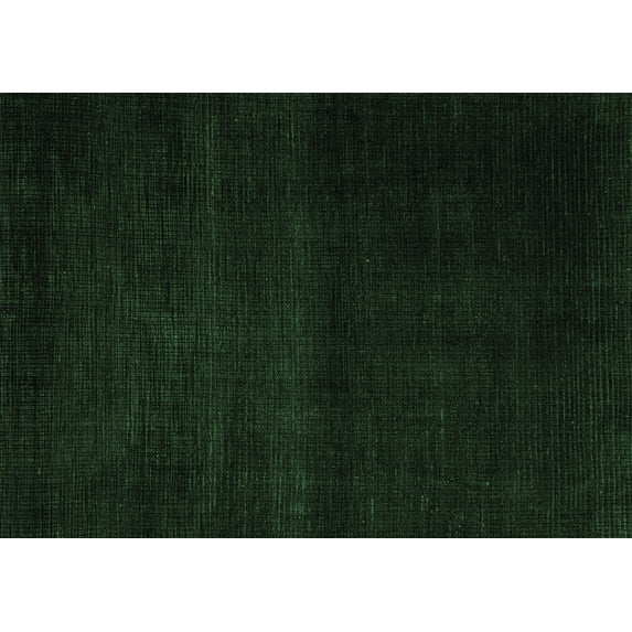 Ahgly Company Indoor Rectangle Abstract Emerald Green Modern Area Rugs, 2' x 4'