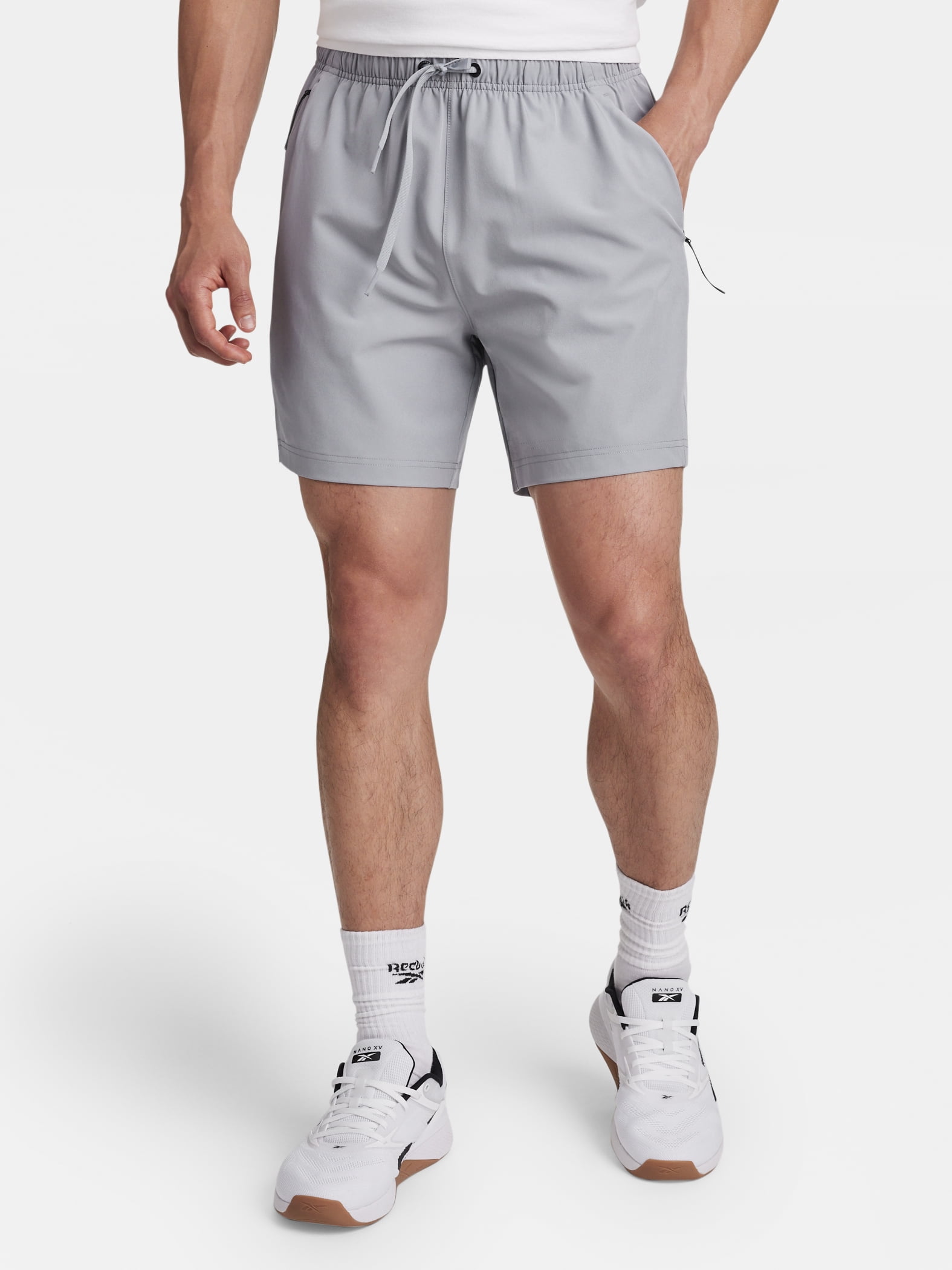 Reebok Men's and Big Men's Match Woven Short, 6" inseam, Sizes XS-5XL