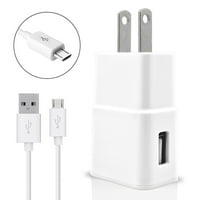 For Samsung Galaxy J7 Prime / J7 Prime 2 / J7 Duo Home Charger 3.1 amp+USB Cable White