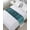 Turquoise Beige, variant on Bed Runner Scarf King Size, Blue Waves Stain Bed Runners & Scarves for Foot of Beds, Rustic Abstract Beach Ombre Stripes Art Decorative Bedding Runner Scarf for Hotel Home Bedroom