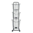 thumbnail image 6 of Laundry Basket with Wheels, 3 Tier Large Laundry Hampers, Removable Wire Baskets, 6 of 18