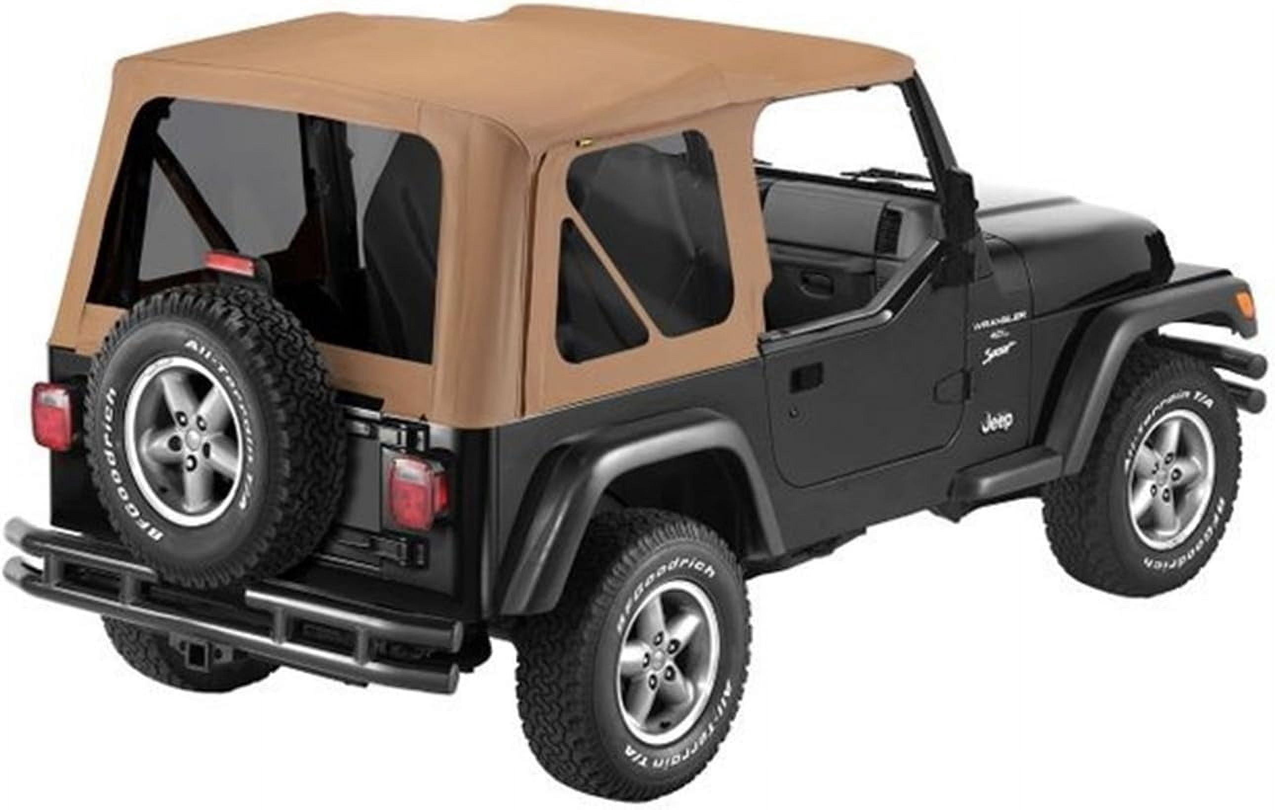Bestop 79139-37 Jeep Wrangler with Tinted Windows Sailcloth Replace-A-Top, Spice