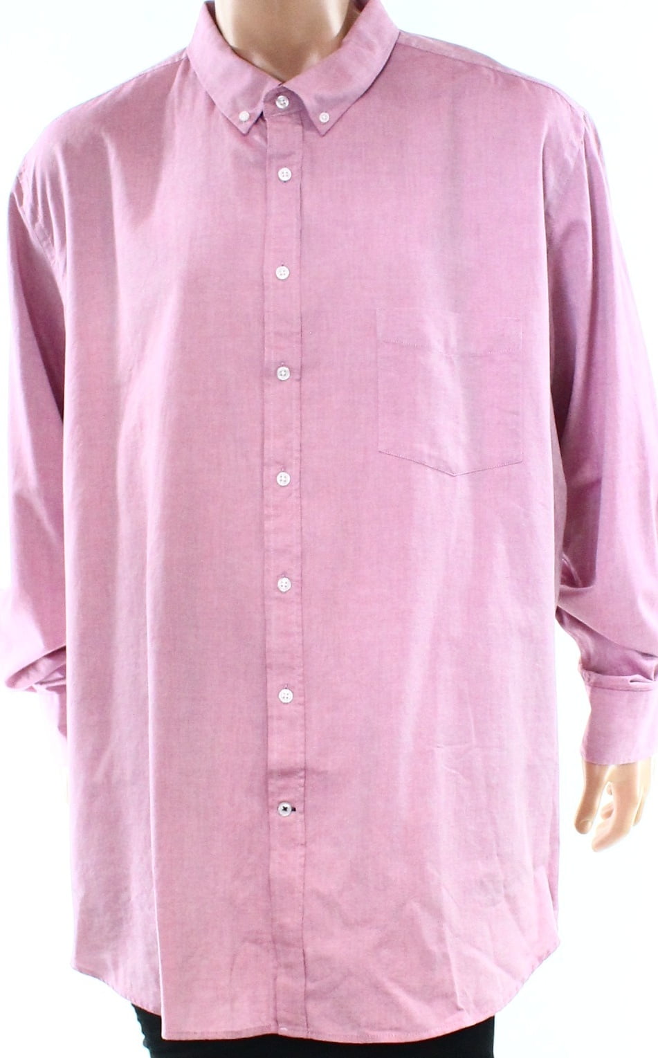 Club Room - Club Room NEW Pink Men's Size 3XLT Solid Oxford Button Down ...
