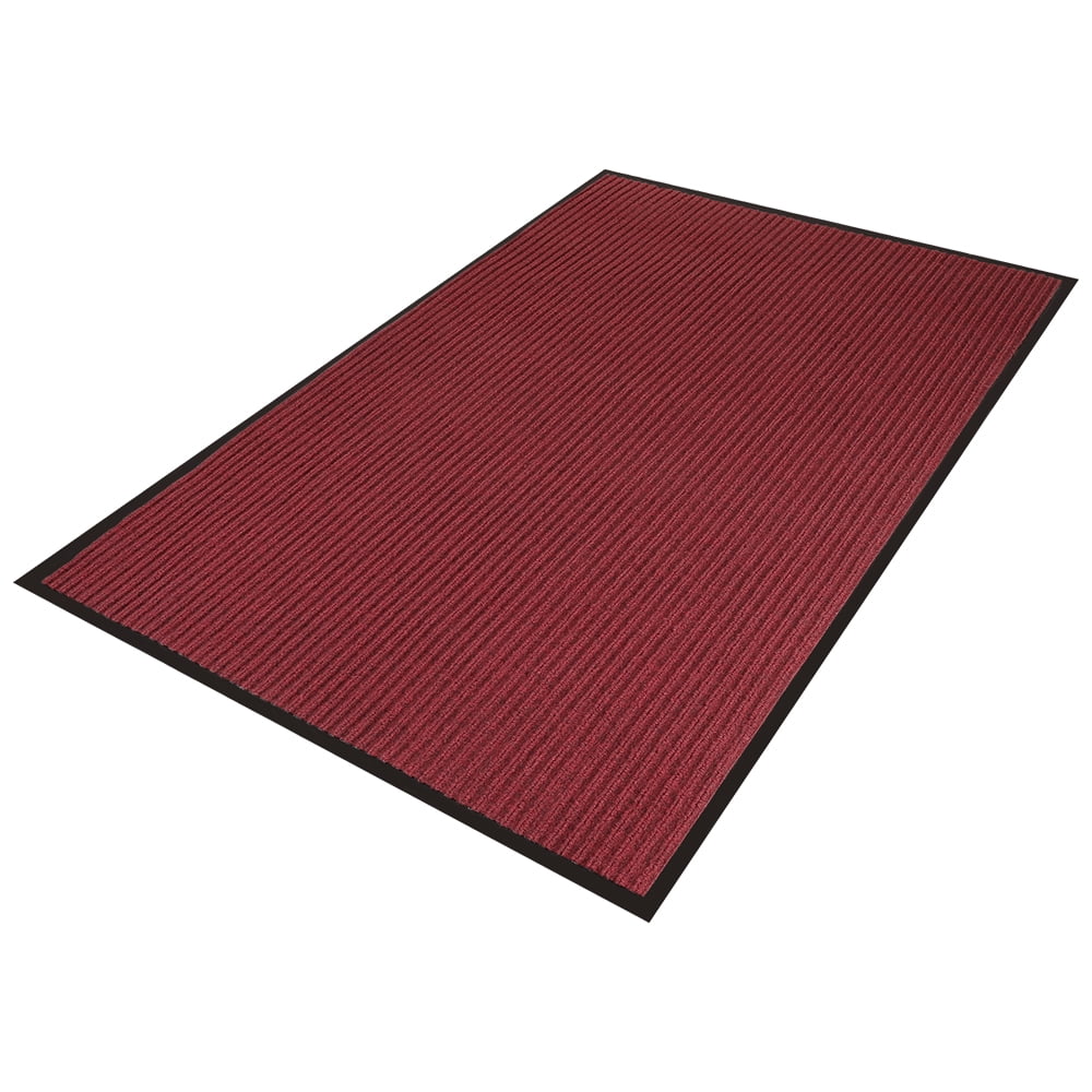 ANMINY Front Doormat Entrance Shoe Mat Waterproof PVC Non Slip Rug Outdoor Indoor,16"x24" Burgundy