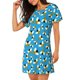 thumbnail image 2 of Easygdp Flying Bees Camisón de manga corta para mujer, informal, estampado, 2 of 6