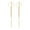 Golden, variant on Mightlink 1 Pair Women Hanging Earrings Hollow Chain Tassel Hoop Ear Decoration Jewelry Prom Party Earrings Commute Long Dangle Earrings