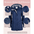 thumbnail image 4 of URBAN REPUBLIC Womens Rain Jacket - Lightweight Waterproof Windbreaker Raincoat for Women (S-3XL), 4 of 7