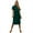 Green, variant on Women's Summer Round Neck Short Sleeve Solid Basic T-Shirt Casual Midi Dress with Pockets