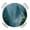 Green, variant on Nature Deep Well Round Table Cover, Stone Piles Shadows Dark Space Mysterious Waterproof Fitted Tablecloths for 45"-54" Tables, Washable Picnic Table Cover for Camping Dining Indoor Outdoor