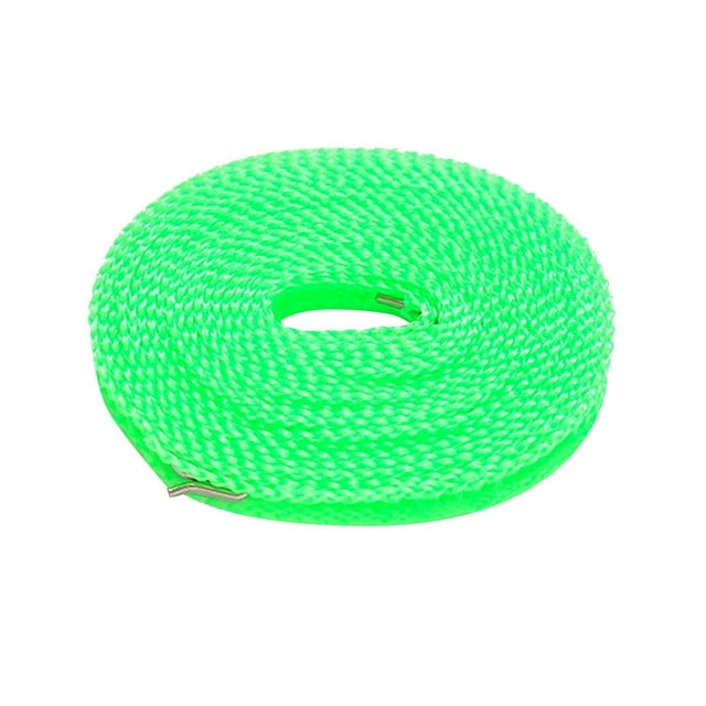 Heavy Duty Indoor Outdoor Windproof Drying Rope with Locking Clips for Blankets and Heavy Laundry 8 Meter Length