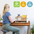 thumbnail image 5 of ECR4Kids Wooden Tabletop Supplies Storage Center Caddy, Classroom Essentials, Natural, 5 of 9