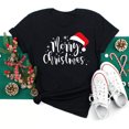 thumbnail image 1 of Camiseta con estampado de árbol de Navidad para mujer, ropa juvenil, Tops, 2023, 1 of 5