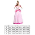 thumbnail image 3 of IDOPIP Princess Peach Dresses Adult with Crown and Gloves Women Pageant Long Dresses Pink Tulle Gown Carnival Dress Up for Photo Shoot Birthday Party Outfit L Pink, 3 of 9