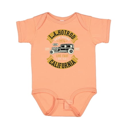 

Inktastic LA Hot Rod Drag Racing Gift Baby Boy or Baby Girl Bodysuit