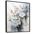 thumbnail image 2 of Designart "Beaver Sumi Asian beauty VII" Asian Floater Framed Canvas Art Print, 2 of 7