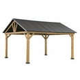 thumbnail image 4 of Sunjoy Gable Steel Hardtop Cedar Framed Gazebo, 4 of 11