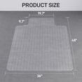 thumbnail image 4 of Zimtown Home Office Chair Mat for Carpet Floor Protection Under Executive Computer Desk, 4 of 11