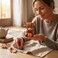 thumbnail image 6 of Solid Resin Cow Desktop Figurine Ornament, fine‑finished handicraft styling, compact desktop‑sized design, serves as shelf decoration, housewarming and everyday souvenir gift, 6 of 7