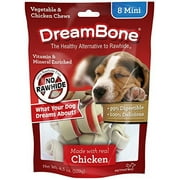 DreamBone Mini Chews With Real Chicken, Rawhide-Free Chews For Dogs, 8 Count