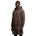 thumbnail image 4 of Heavy Weight Pullover Hoodie & 5" Fleece Short Set-BROWN-Large, 4 of 5