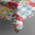 thumbnail image 3 of Vintage Rectangle Tablecloth 60x84 Inch, Flowers Boho Water Resistant Vinyl Washable Seasonal Table Cover for Thanksgiving Christmas Holiday Party Picnic Dinner Decor, 3 of 5