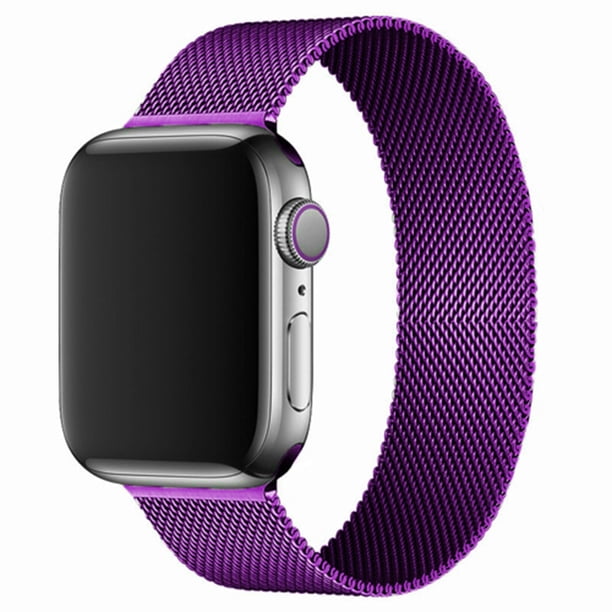 Correa para Apple Watch Series 6 / SE 38 mm 40 mm Mujer, Correa de Malla Tejida de Acero Inoxidable Reemplazo de Correa Hembra para iWatch SE Series 6 5 4 3 2 1 38 mm 40 mm - Púrpura, 38 mm/40 mm-Púrpura-38 mm/40 mm oso de fresa Electrónica