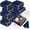 Blue, variant on 12Pack Small Gift Boxes with Lids, 4.5''x4.5''x2'' Small Boxes for Gifts with Ribbons, Red Gift Boxes for Present, Birthday, Valentine's Day, Mother's Day, Holiday
