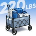thumbnail image 7 of Sekey Heavy Duty Wagon with Big Wheels, Foldable Cart with 220LBS Capacity, Utility Lightweight Wagon, Collapsible Grocery Shopping Cart for Camping Sports & Holiday. Blue, 7 of 7